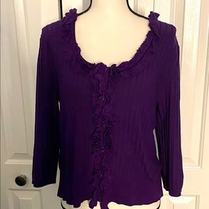 DESIGNED BY Cable & GAUGE!!! Beautiful Ruffled Top